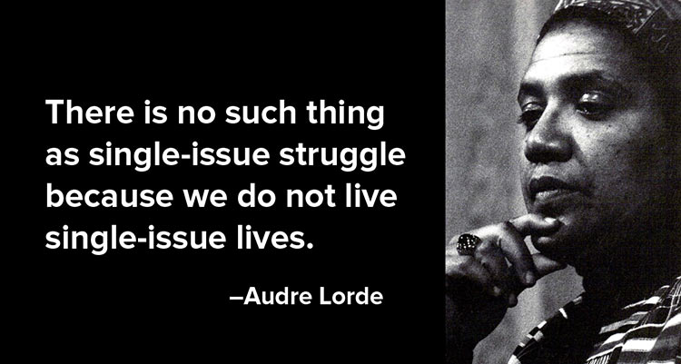 Quote by and pic of Audre Lorde